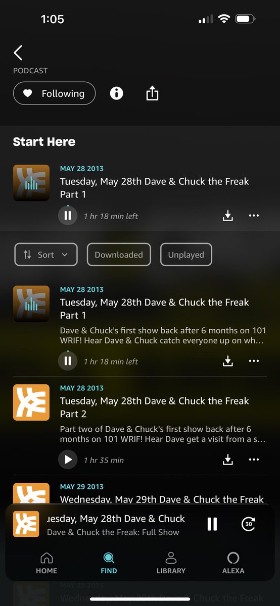 bdupuis23's tweet photo. @DaveandChuck Guess I’ll be listening to shows from 2013 😂 https://t.co/mskxh7V0RI