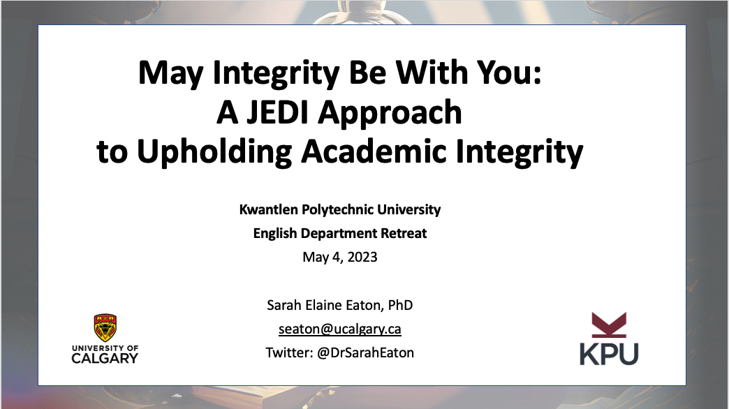 Dr. Sarah Elaine Eaton🇨🇦 tweet media