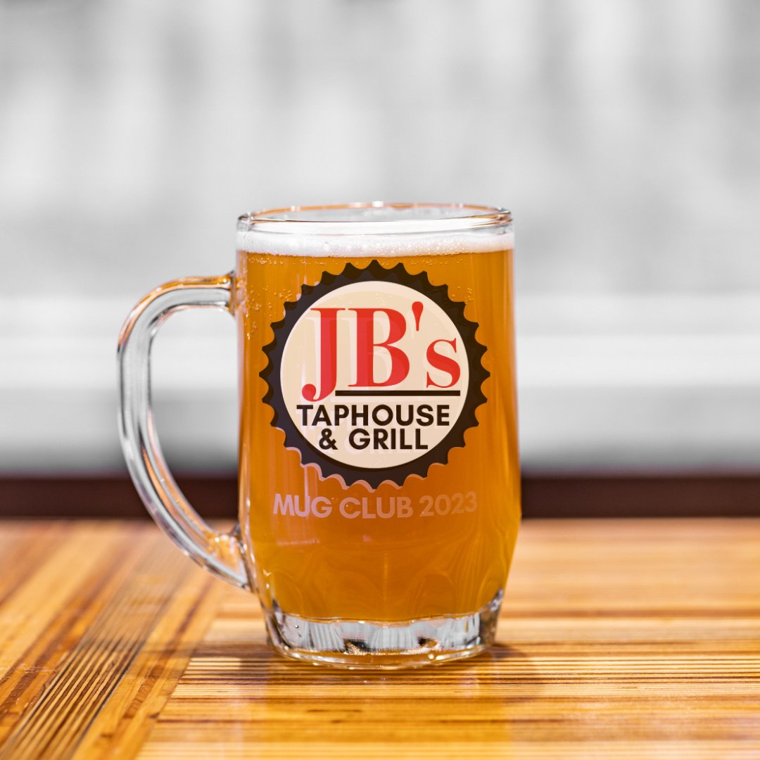 Join us the first Thursday of every month for Mugger's Day - it's happy hour all day long for our Mug Club Members!

#pnwfood #JBsTaphouseAndGrill #pnwrestaurant #craftbeernerd #washingtonfoodies #pnwbeer #pnwcraftbeer #Taphouse #DineWithUs