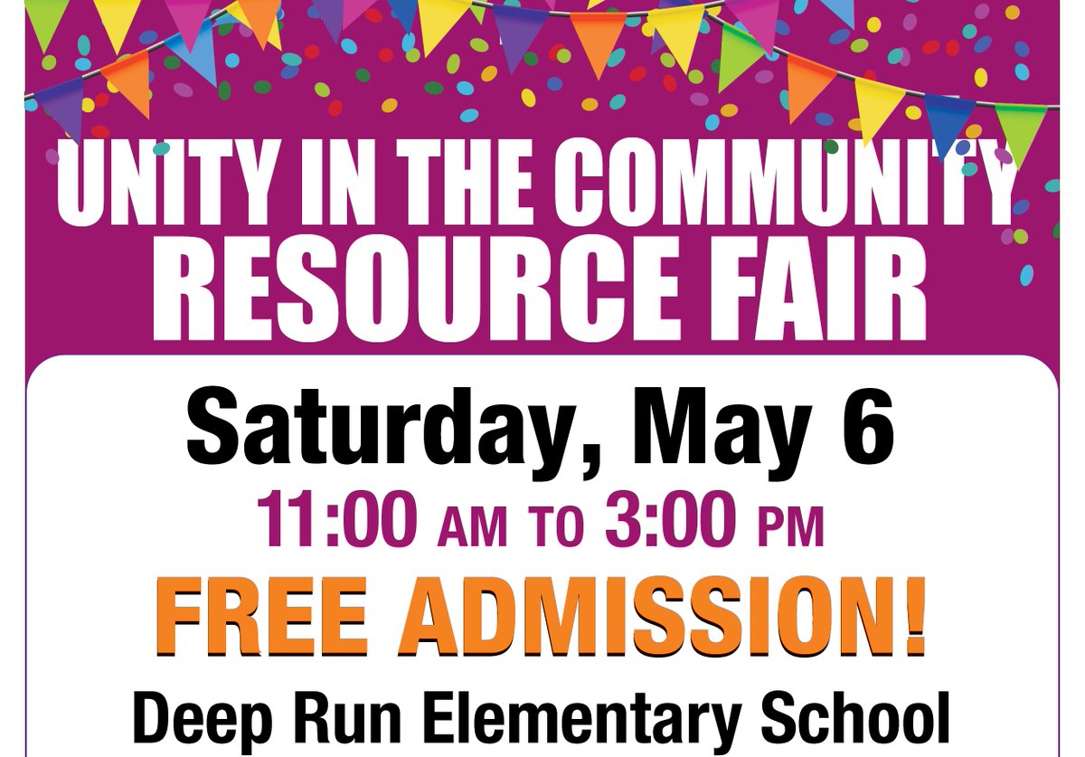 HoCoCommunity's tweet image. Join us Saturday for our first #CommunityResourceFair this year! We&apos;ll be at #DeepRunElementary sharing news about our services and providing games, music and special activities for children, youth and families. #hococommunity