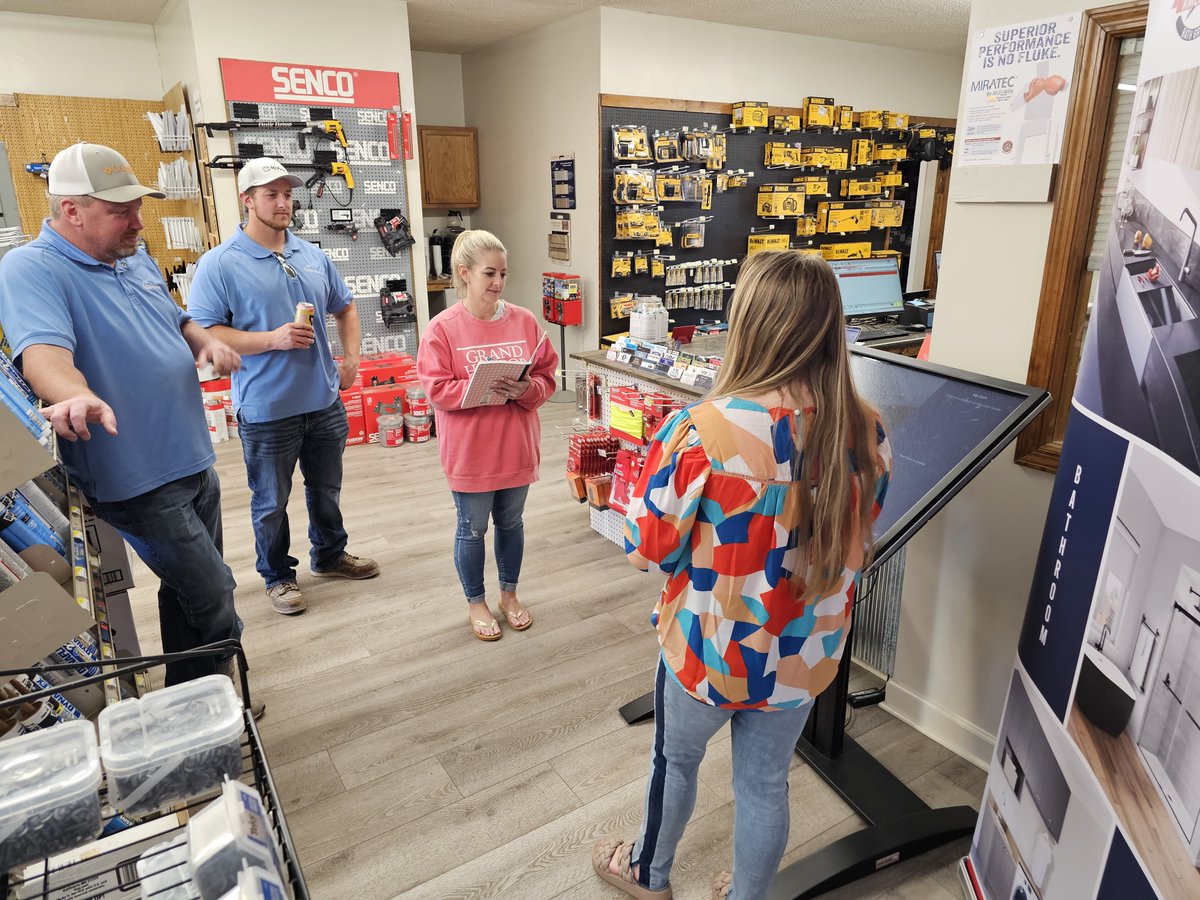 KonabosInc's tweet photo. Our team just launched the first version of the American Bath Group Kiosk into stores yesterday!  

The Kiosk is designed to work in store/showrooms to help sales people and, direct consumers, search for specific products by room. 

#ABGKiosk #Technology #Konabosing https://t.co/gmrg0lppTB