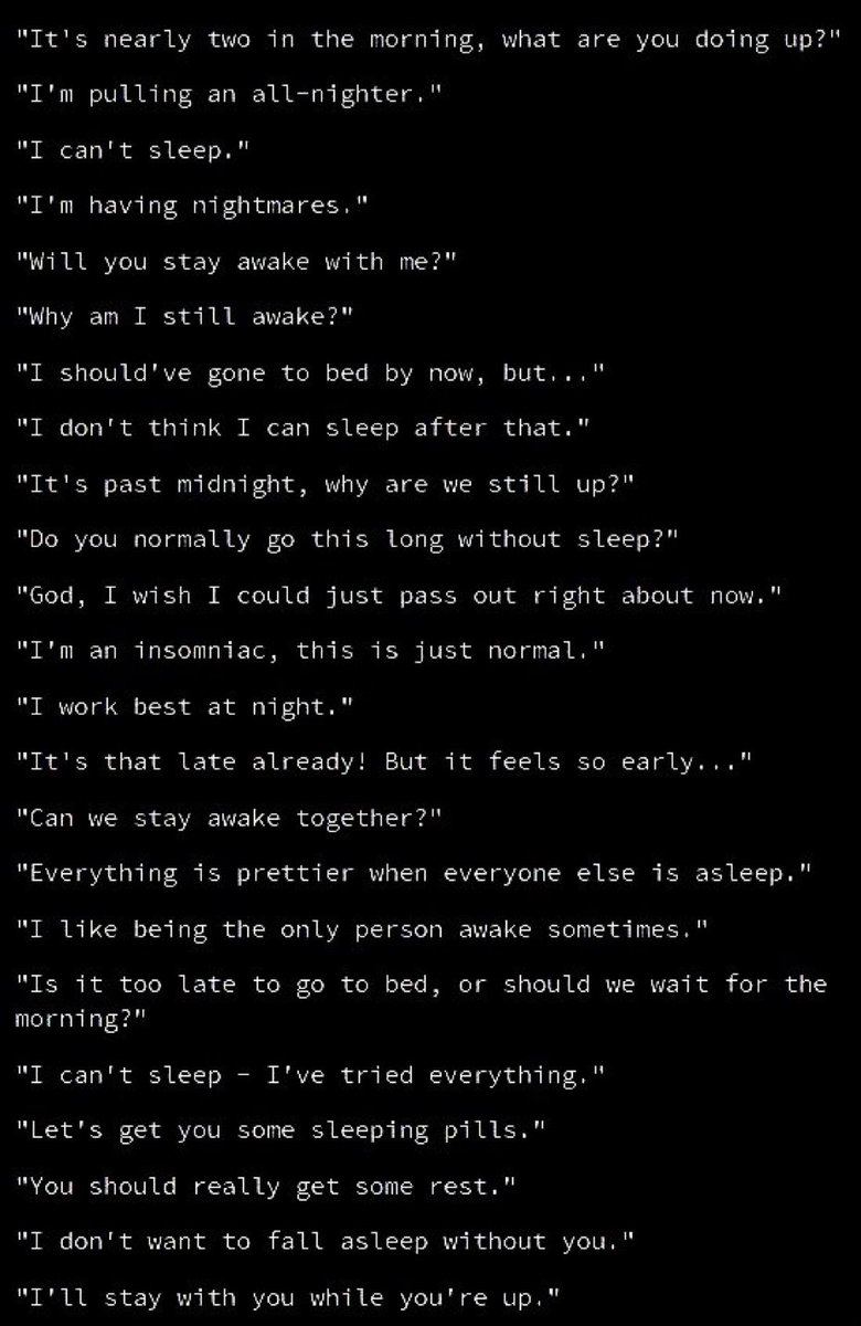 //insomnia prompts because hehehehehehe >:)