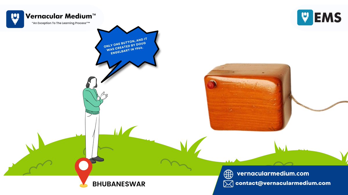 vm_eduportal's tweet image. The first computer mouse was made of wood and had only one button! 🐭💻 #FunTechFact #DougEngelbart #ComputerMouse #Innovation #TechHistory #WoodenMouse #OneButtonMouse #ThrowbackTech