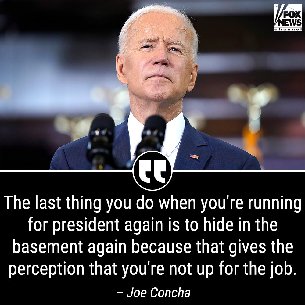 FoxNews's tweet photo. 'ABSENTEE PRESIDENCY': @JoeConchaTV explains why Biden's popularity is falling among Democrat voters. https://t.co/v4cKRZsqoQ