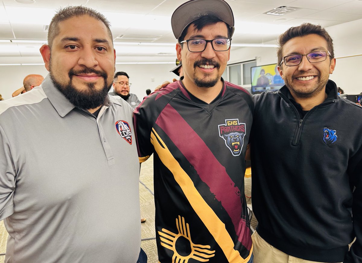 Laurie Lehman (@laurieesports) on Twitter photo La Cueva, Las Cruces & Gadsden Coaches at the NMAA Finals! <a href="/_NMAA/">NMAA</a> <a href="/ApsEsports/">APS Esports</a> <a href="/NMStateEsports/">NM State Esports</a> <a href="/UNMEsports/">UNM Esports</a> <a href="/NMT_Esports/">NMT Esports</a> La Cueva, Las Cruces & Gadsden Coaches at the NMAA Finals! <a href="/_NMAA/">NMAA</a> <a href="/ApsEsports/">APS Esports</a> <a href="/NMStateEsports/">NM State Esports</a> <a href="/UNMEsports/">UNM Esports</a> <a href="/NMT_Esports/">NMT Esports</a>