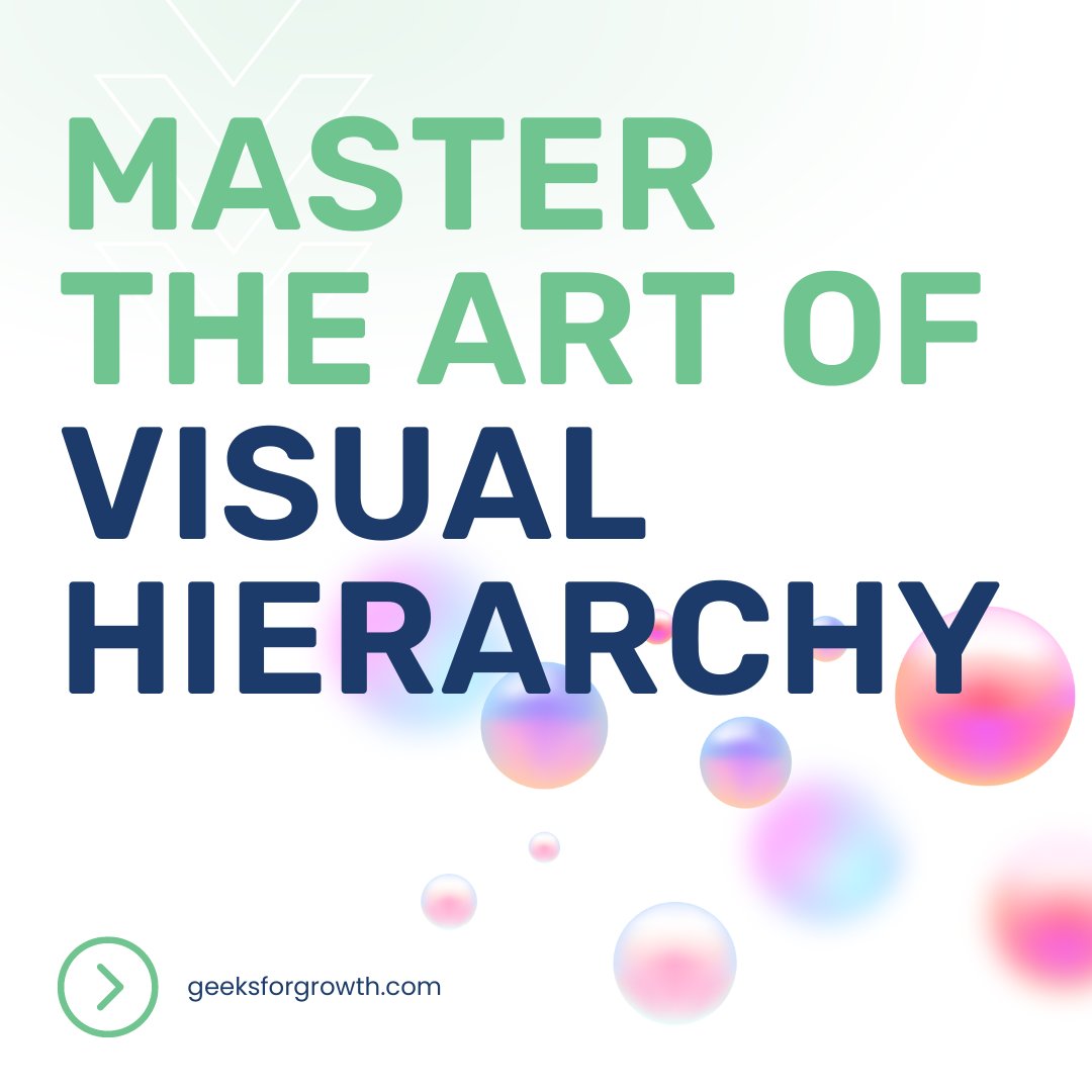 GeeksforGrowth's tweet image. Create stunning designs using visual hierarchy for clarity and impact! 🎨 #DesignTips #VisualHierarchy