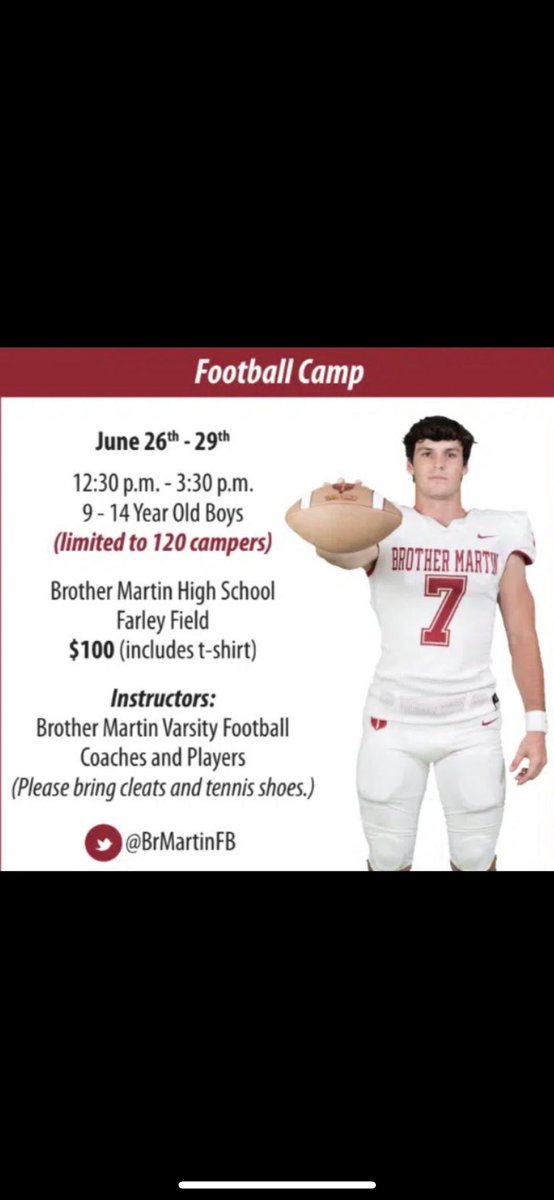 Brother Martin Football College Prospects (@bmfb_prospects) on Twitter photo 