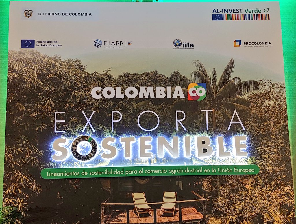 GBertrand_UE's tweet photo. La Unión Europea ya es el primer destino de exportaciones agro de Colombia. Con @ALINVESTVerde @MincomercioCo y @ProcolombiaCo trabajamos para que más productos sostenibles y de calidad lleguen del campo colombiano a las mesas europeas.
🌳🥑☕🍌💐 #EuropaCreeEnColombia 🇪🇺🤝🏼🇨🇴 https://t.co/WNgSFfqkyk