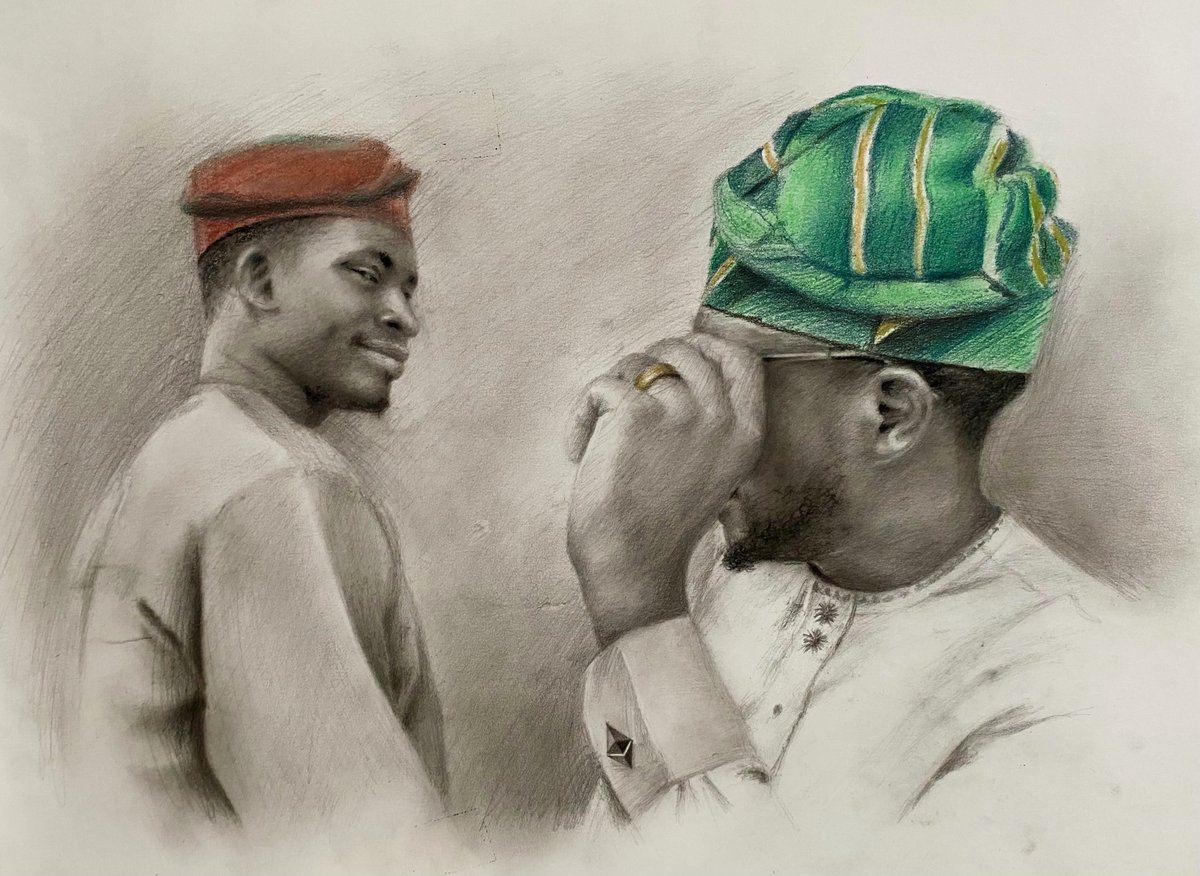 🇳🇬🎨1/5 Meet @_Promisearts, our 1⃣1⃣ artist in the Exhibition/Auction  #Naijacryptocanvas that went digital on May 1st, 2023! 🚀A traditional graphite and charcoal artist, he specializes in realism & hyperrealism with a focus on metalanguage and emotions. 🌟 
#Nigerianart #NFT