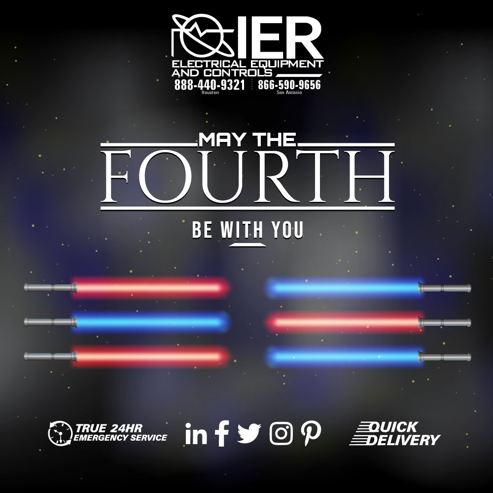 IERelectrical's tweet photo. May the 4th Be With You! #StarWarsDay #Maythe4th https://t.co/8FtNaTPWHO