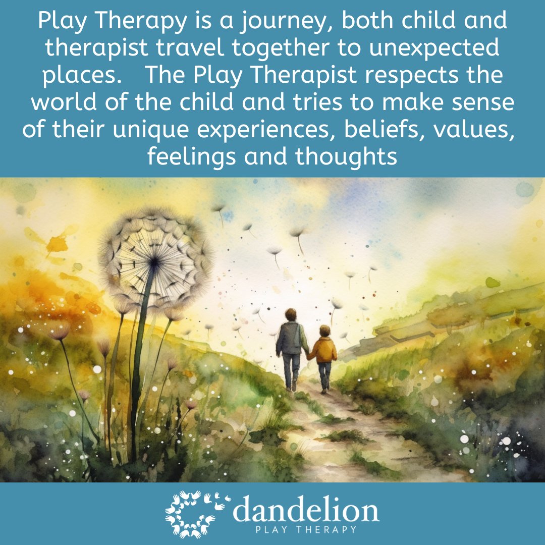 Play Therapy is a journey, both child and therapist travel together to unexpected places.  The Play Therapist respects the world of the child and tries to make sense of their unique experiences, beliefs, values, feelings and thoughts.
#playheals #playmatters <a href="/BAPTplaytherapy/">BAPT</a>