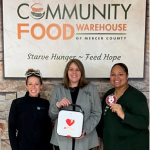 MercerFoodBank's tweet photo. Big thanks to the Buhl Regional Health Foundation for their support in helping us reduce cardiac deaths. With their help, we are better equipped to make a positive impact in our community. #cardiacarrestawareness #communityimpact #mercercountypa https://t.co/jz2TlODk2D