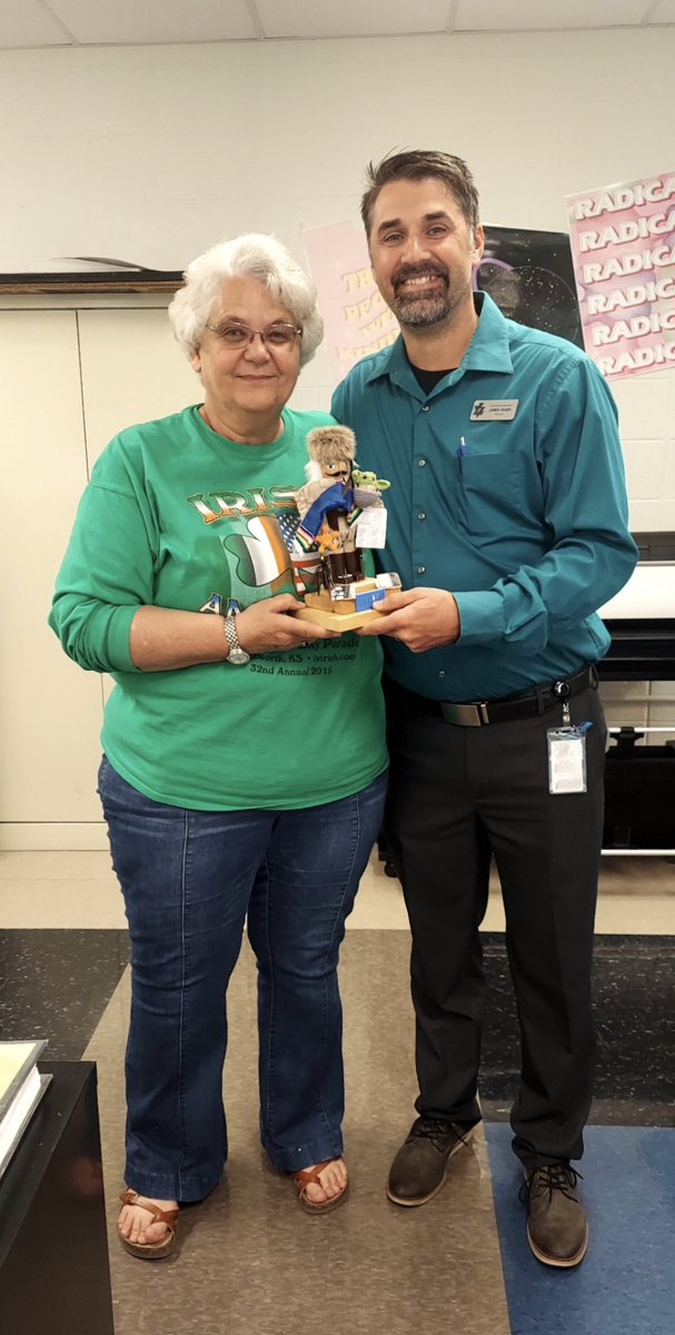 Staff member of the week goes to Mrs. Lednicky!  Thank you for all you have done and continue to do in your 30 year career!  <a href="/PeteTweets453/">Leavenworth USD 453</a> <a href="/LVactivities/">LV club/activities</a>