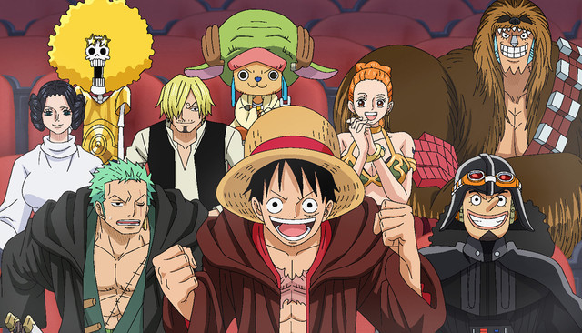 ToeiAnimation's tweet photo. Remembering that time when the Straw Hats showed their support for Star Wars: The Force Awakens with a special trailer tie-in for One Piece Film: Gold. 

Happy #MayThe4thBeWithYou! 🏴‍☠️💫 #OnePiece #StarWars https://t.co/QSXcdc58Fr
