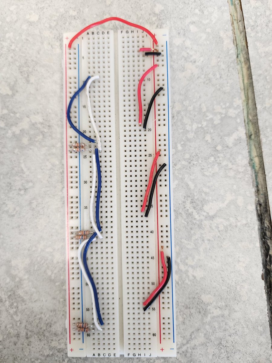 rocksetta's tweet photo. #tinyML #mcu 's often have few pins. I have been looking into multiplexers, but what about just using I2C and a bunch of @seeedstudio $5 #XIAO 's I found my breadboard for this test video of 4 linked xiao's running #tensorflowMicro #tflite https://t.co/Wt0k0M3uwA