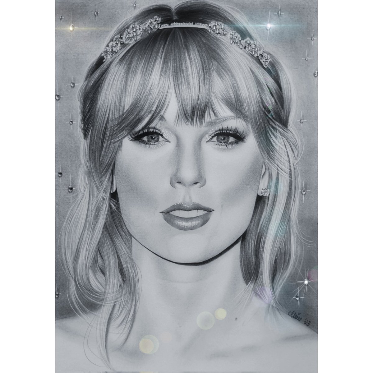 Mim78's tweet photo. Finished a new one...✏️👍
And I used a few RHINESTONES for BLING ❤️😅 @taylorswiftbr
@taylorswiftes_ @TaylorSwiftIndo  #taylorswift #swifties #swiftie #taylornation #love #music #mimsart4you   #reputationstadiumtour #taylurking #swiftieforever   #taytay #worldtour #tswift https://t.co/DwFeF5J9E8