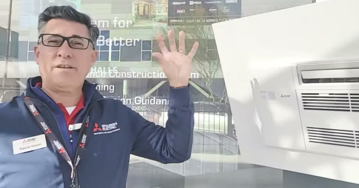 Mitsubishi's Ceiling-Mounted, Mini Split, for New #Construction and #Renovations: buff.ly/3KUs8lJ Quiet and Discrete, a great option for #retrofits. <a href="/MitsubishiHVAC/">Mitsubishi Electric Trane US</a> #minisplits #heatpumps #energyefficiency #electrification #decarbonization #building #greenbuilding #HVAC