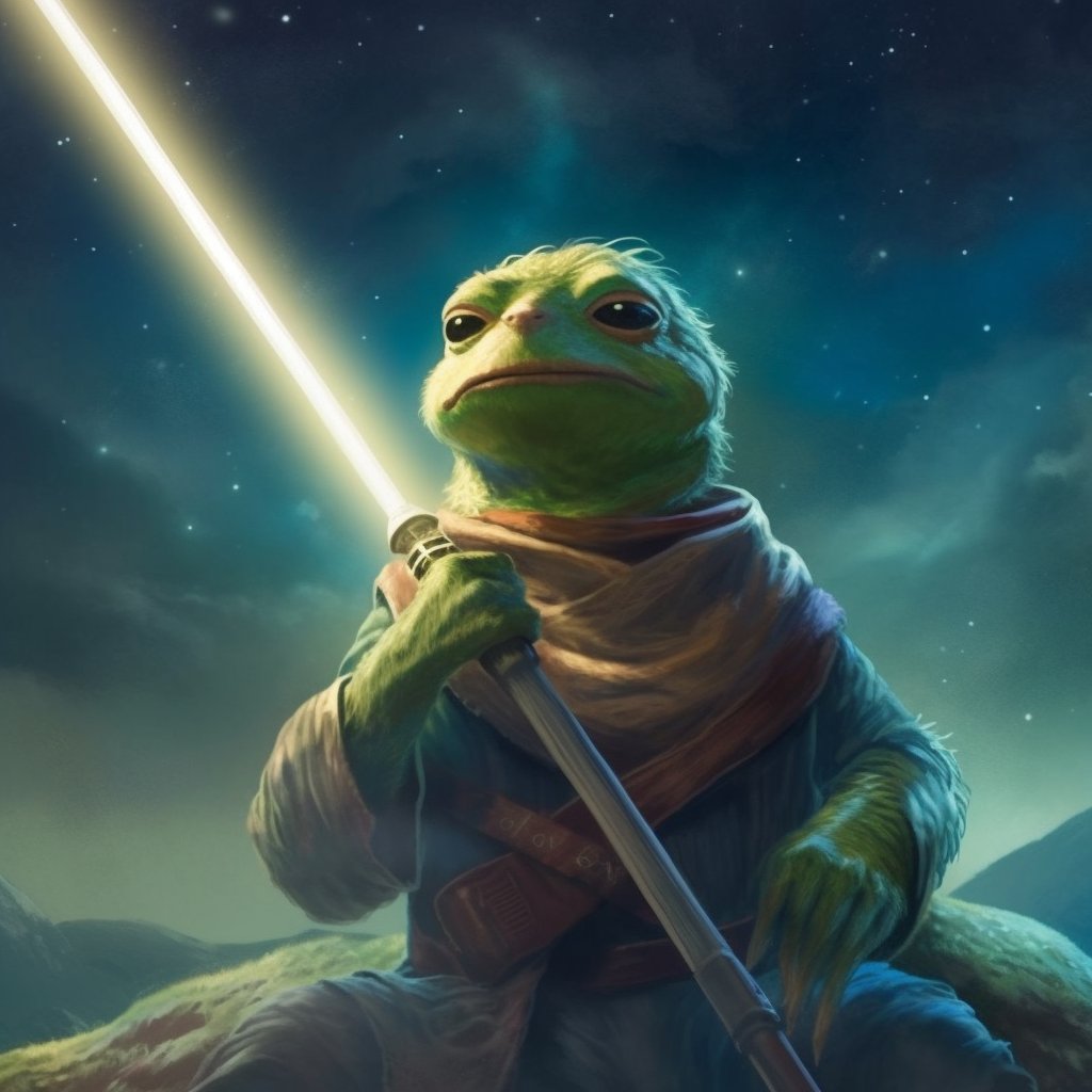 SpottieWiFi's tweet photo. MAY THE FROG BE WITH YOU

$PEPE #PEPE #PEPECOIN 🐸 https://t.co/m4oo62ehEw