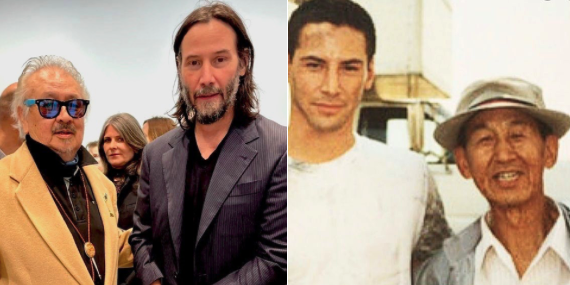sohomike53's tweet photo. ...meeting Keanu in Chelsea art district, years after my father Milton Quon was a hostage 'extra' in the 1994 film 'Speed'. https://t.co/H9R4YJ0yKt