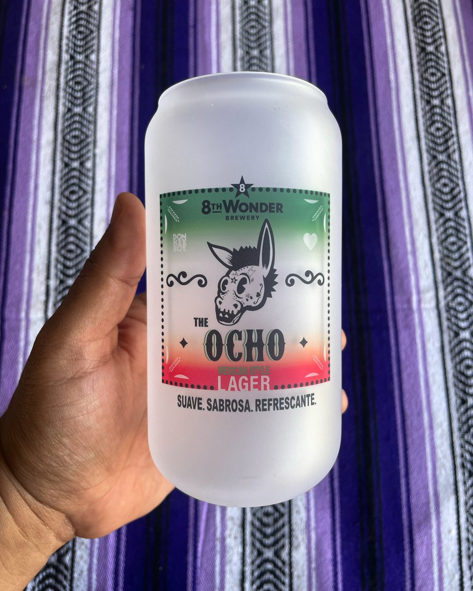 Brewed with Pilsner, 6-Row, Flaked Corn, Munich malts, and Hallertau Mittelfrüh hops, this Mexican style Lager is muy suave, muy sabrosa, y muy refrescante! We’ll also be hosting a Donkeeboy &amp; Friends Art Show with BLK MKT BIRRIA on site. See y’all soon!

#8thWonder #TheOcho