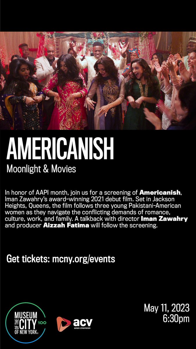 Join ACV & @MuseumofCityNY for a screening of 🗽AMERICANISH🗽 on May 11. Use code ACV511 for $5 off! mcny.org/event/moonligh…