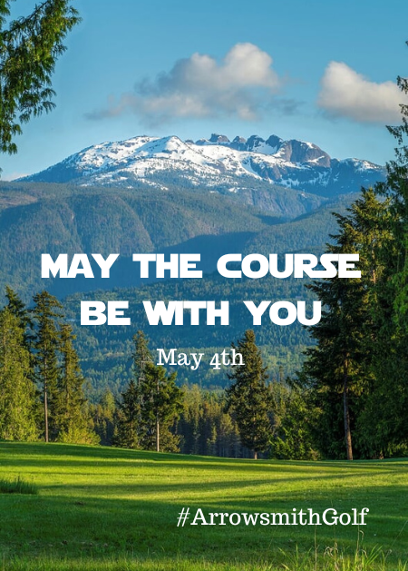 ArrowsmithGolf's tweet photo. #MayThe4thBeWithYou 
#MayTheCourseBeWithYou https://t.co/Y5imv4ODVC