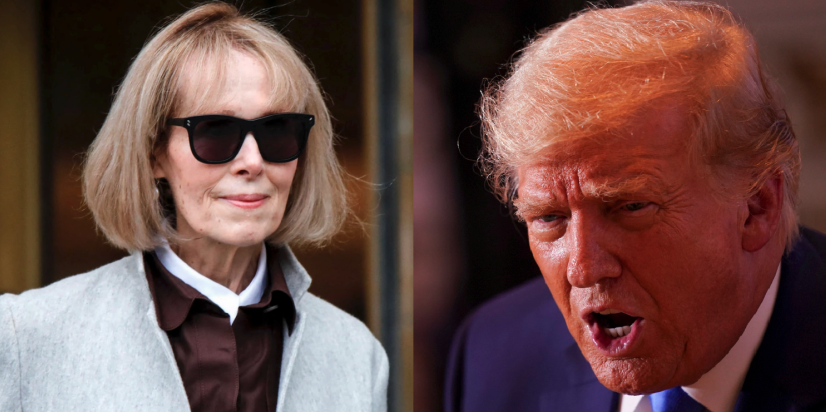 BREAKING: Donald Trump defies the explicit orders of the judge in his civil rape case and attacks his alleged victim E Jean Carroll despite being told not to do so. 'I have to go back for a woman that made a false accusation about me, and I have a judge who is extremely