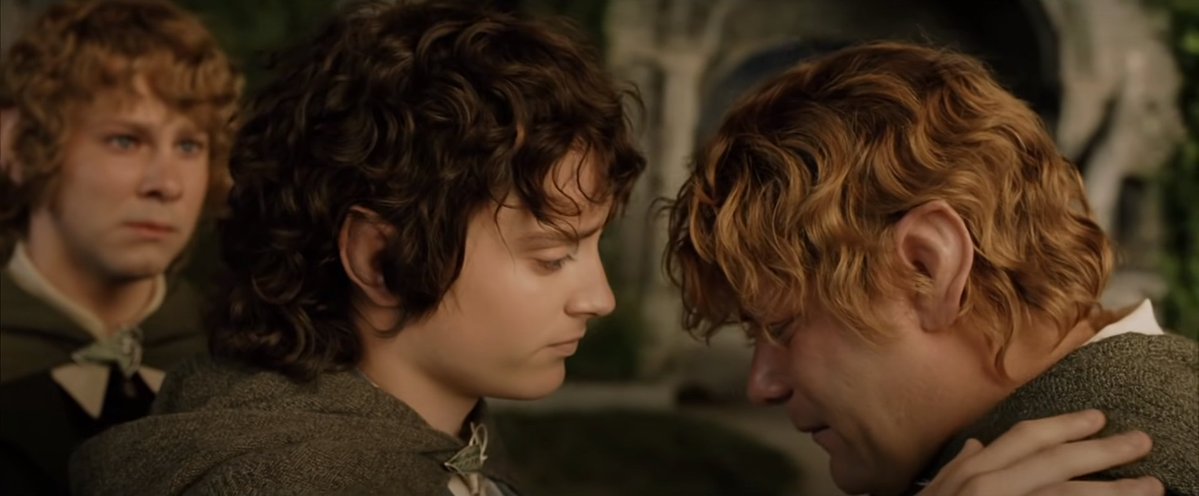 DailyRoP's tweet photo. ‘Do not be too sad, Sam. You cannot be always torn in two. You will have to be one and whole, for many years. You have so much to enjoy and to be, and to do.’ https://t.co/yBvMQl7w9l