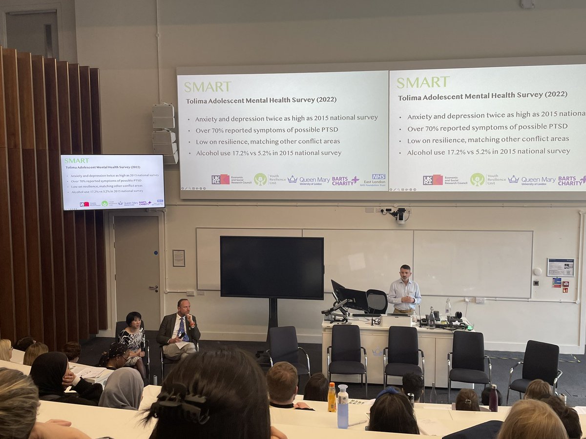 LCHeathcote's tweet photo. Understanding and building #resilience in #youth from East London🇬🇧 to Bogotá🇨🇴. Congratulations on the inspiring launch event for @QMULResilience. 
#YRULaunch https://t.co/X6WY1mcqpV