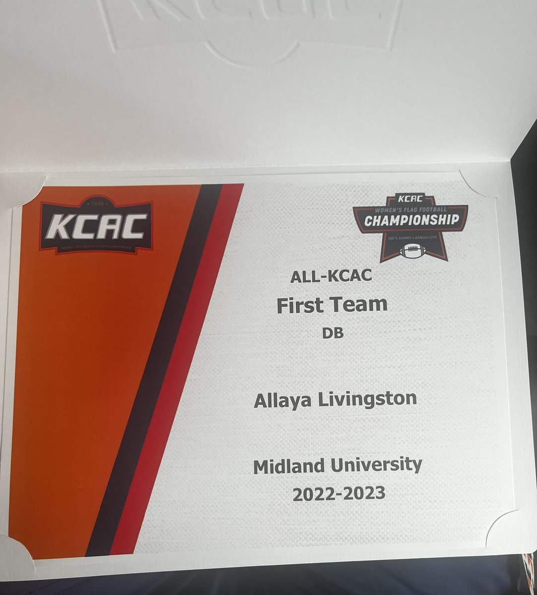 LegacyFlag22's tweet photo. MAJOR Congratulations to @AllayaLivs22 for collecting some awards at the end of her freshman season. ALL-KCAC defensive First team honors! ๐๐พ ๐๐พ well deserved. Hard work and commitment pays off. Keep making it happen. We are super proud of you. https://t.co/4vhotHF3oG