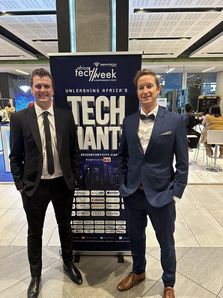 Representing @SovTechSA with <a href="/Luke_Hunt11/">Luke Hunt</a> for a few awards at the #SentechAfricaTechWeek awards this evening 🤞
