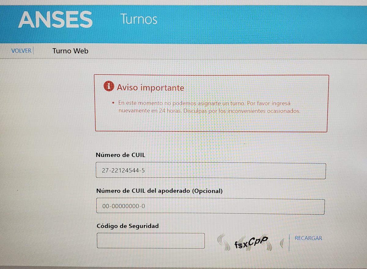 SilvinaHunt's tweet photo. @ansesgob abran los turnos para tod@s. Los que aportamos 30 años y queremos iniciar el tramite también tenemos derechos. https://t.co/WYvgTe4mrZ