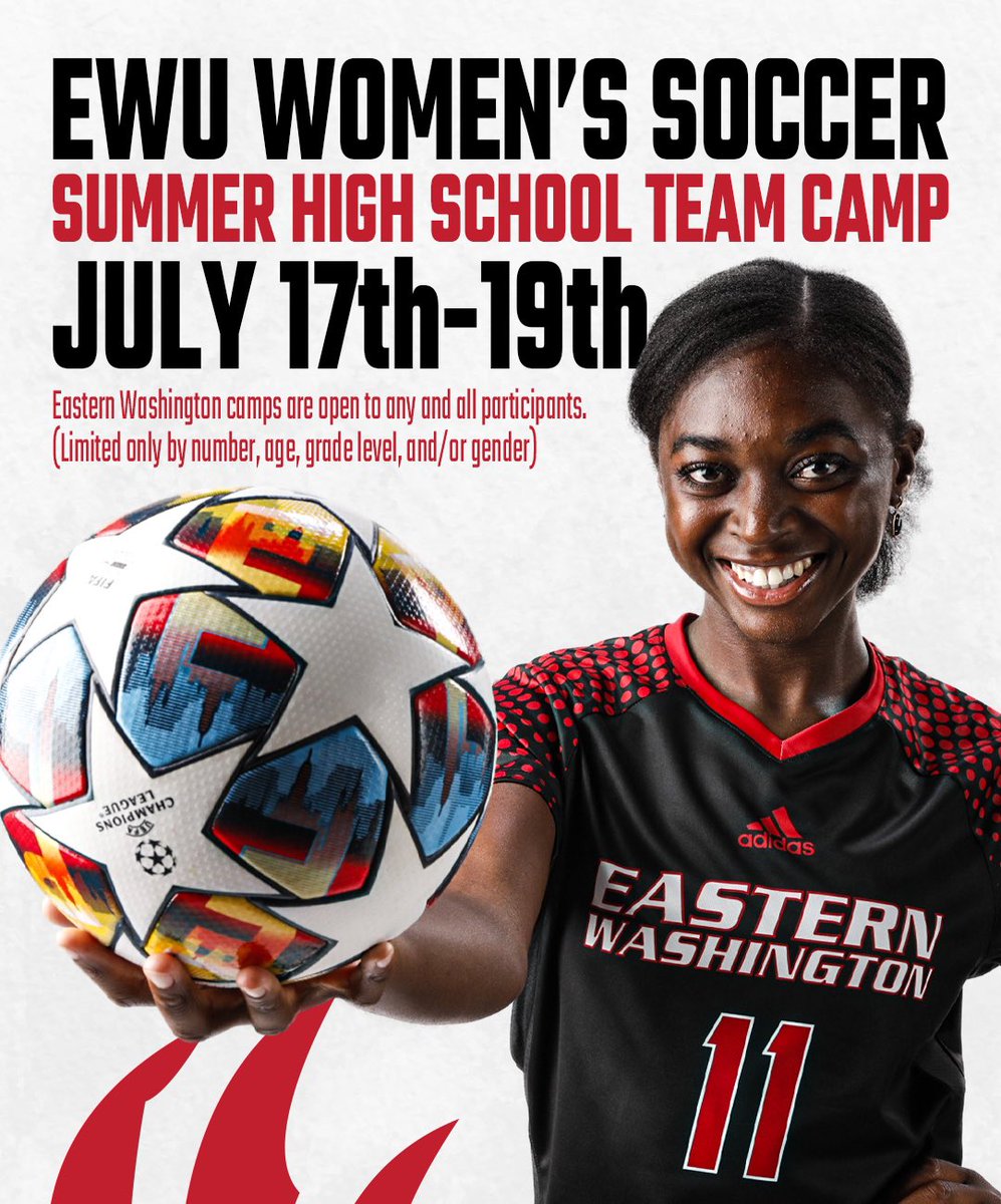 EWUSoccer's tweet photo. We had an AMAZING camp this past Sunday!! If you missed out don’t worry we have two more opportunities this summer for you!! Spots are filling up quick so reserve yours today!! 
#GoEags🦅 https://t.co/WqSW9rtkoJ