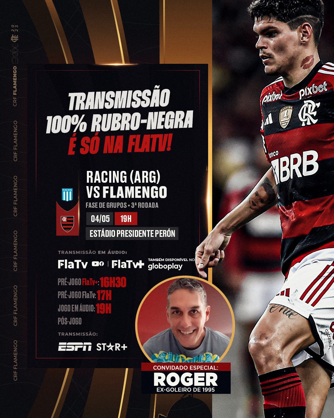 Flamengo on X: Se é FlaTV+, tem no Globoplay! / X