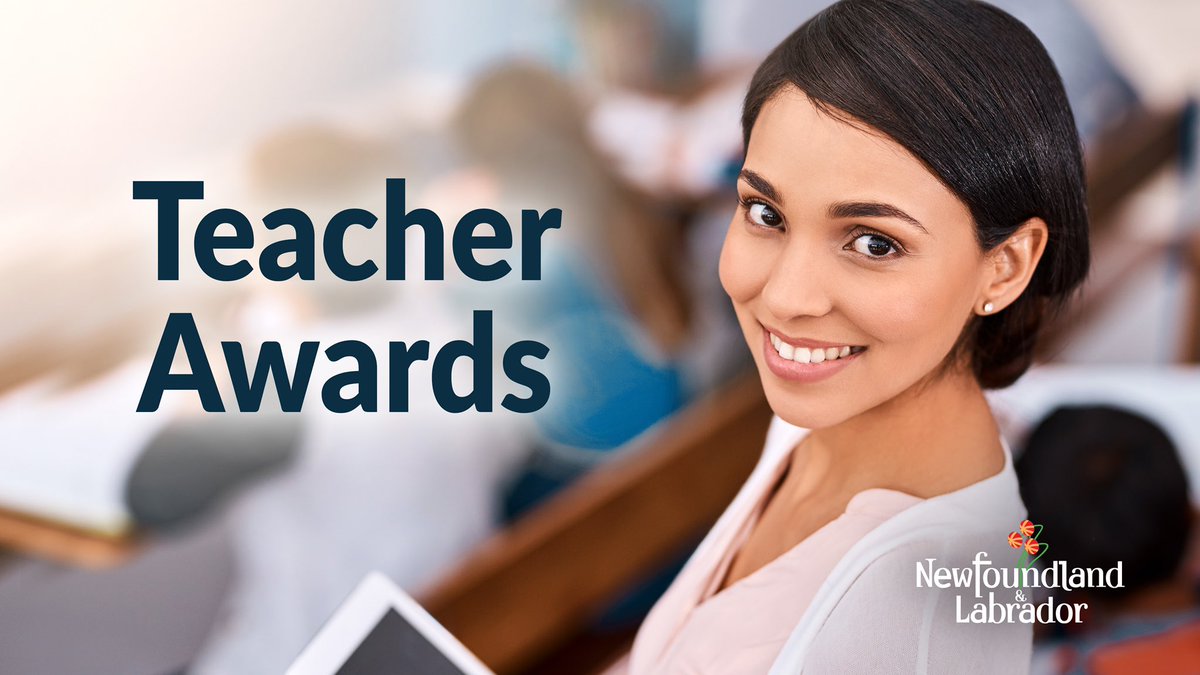 Tomorrow is your last chance to nominate a teacher for The Premier’s Award for Innovation in Teaching and The Minister’s Award for Compassion in Teaching. 

Show your support and recognize our exceptional teachers.

gov.nl.ca/education/teac…