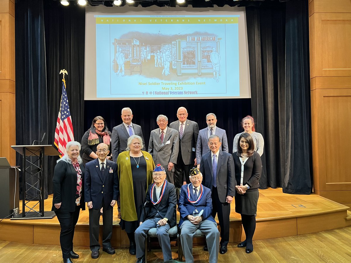 As we celebrate #APAHM, it was wonderful to connect with the Chicago community at our event at the <a href="/pritzkerlibrary/">Pritzker Military Museum & Library</a> to discuss the upcoming traveling exhibit along with the <a href="/USArmyMuseum/">National Museum of the United States Army</a>. We were honored to have #WWII #Veterans Enoch Kanaya, 442 RCT and Mas Menda, MIS join us.