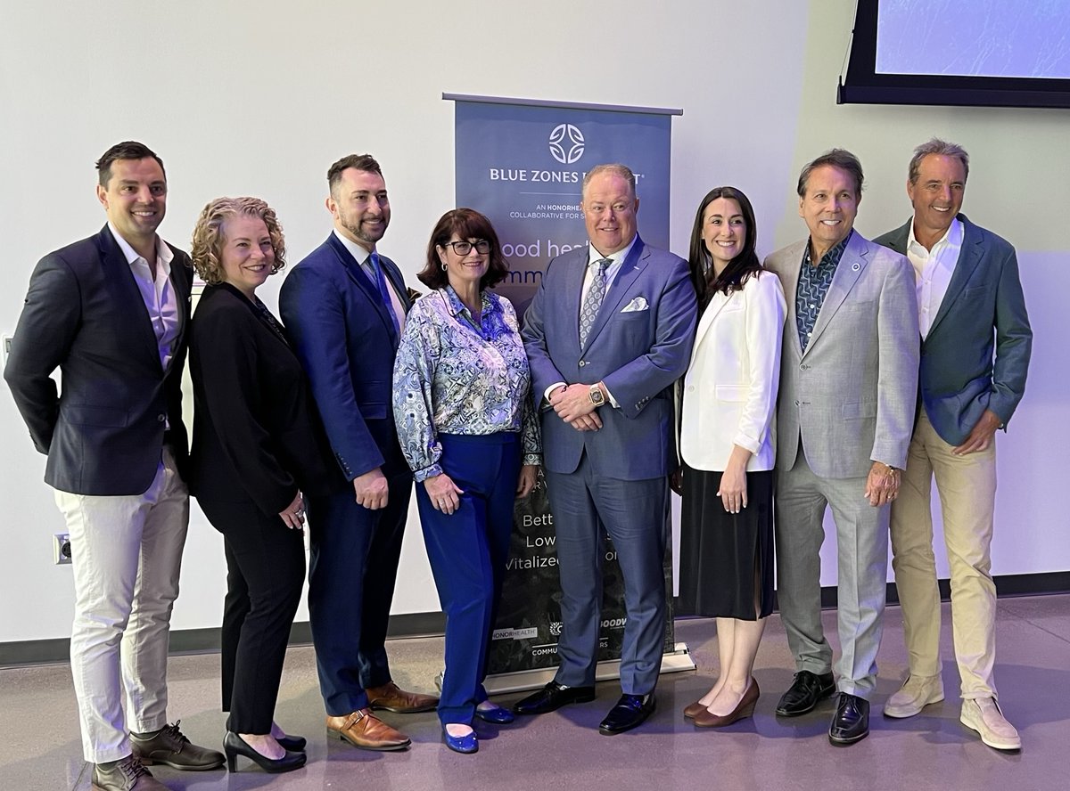 TimONealCEO's tweet photo. This March we made the exciting announcement that @GoodwillAZ, along with @HonorHealth  and @Cigna, are partnering with @BlueZones to transform #Scottsdale into a “Blue Zone” – locations that feature proven community elements that promote well-being, resilience and economic vitality.

On May 4, we officially kicked off the project during a special event. The plan and vision were outlined by speakers from each organization, Scottsdale Mayor David Ortega, and via panel discussion moderated by Blue Zones founder Dan Buettner.  

For Goodwill, I am particularly proud of our involvement and how we can use our more than 75 years of experience in removing barriers to employment and education to help achieve our goal of making Scottsdale a model for other cities in #Arizona. This includes creating and sustaining communities with strong connections; spaces and foods that promote a healthy lifestyle; and supporting quality jobs and worksites. 

This was the perfect way to kickoff this years-along program that will help make Arizona an even more vibrant and dynamic place to live and work. 

You can learn more and keep updated on the program here: https://t.co/rlTjA8xmx9 

#BlueZones #Scottsdale #Community #Healthyliving #Goodwill