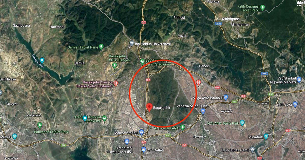 Bakanlık tarafından imara açılan Başakşehir’deki askeri alan hakkında bazı bilgileri paylaşmak istiyorum.

📌 İmara açılan arazi 12,4 milyon m2 büyüklüktedir.

📌 İstanbul’un bu bölgesinde son kalan yeşil alandır.

📌  Ekolojik ve bitkisel açıdan önemli bir alandır.