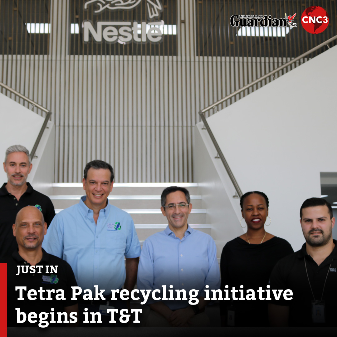 CNC3TV's tweet photo. Trinidad and Tobago’s landfills are about to get much-needed ease as a new recycling partnership has been launched by Nestlé Trinidad and Tobago and Every Bottle Back Trinidad and Tobago (EBBTT). 

Read more... 
https://t.co/jWomqHvRah https://t.co/osJ8dTUq9q