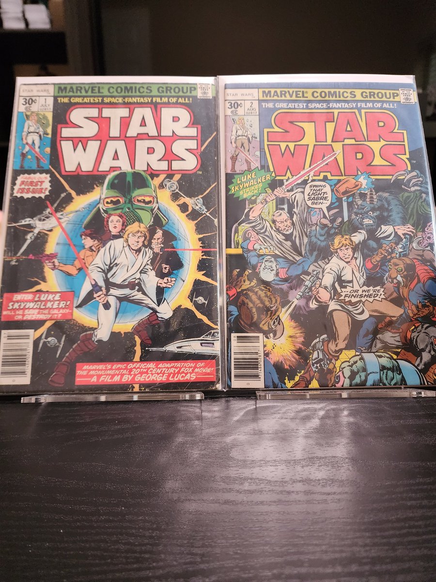 FishTakes's tweet image. Trying to remember that I have a Twitter on #MayTheFourthBeWithYou so I'll share some of my collection here as well. OG Marvel #StarWars covers are just classic.