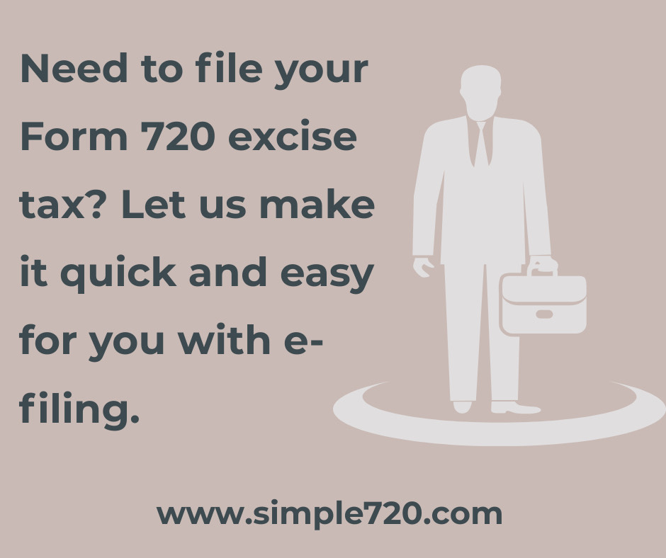simple720tax's tweet image. Need to file your form 720 excise tax?

#simple720 #form720 #IRS #efile #bulk #taxes #filing #IRStax #720 #efiling #tax