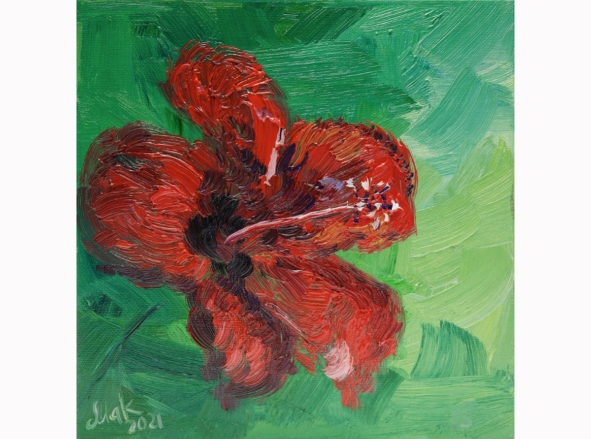 NatalyMak2's tweet photo. Excited to share the latest addition to my #etsy shop: Hibiscus Oil Painting Flower Original Art Floral Artwork Home Office Wall Art 8x8'' by NatalyMak https://t.co/cMJ0H84n1N #office #cardboard #impressionist #fooddrink #bohemianeclectic #green #unframed #red #birthda https://t.co/xJyCqHOfnj