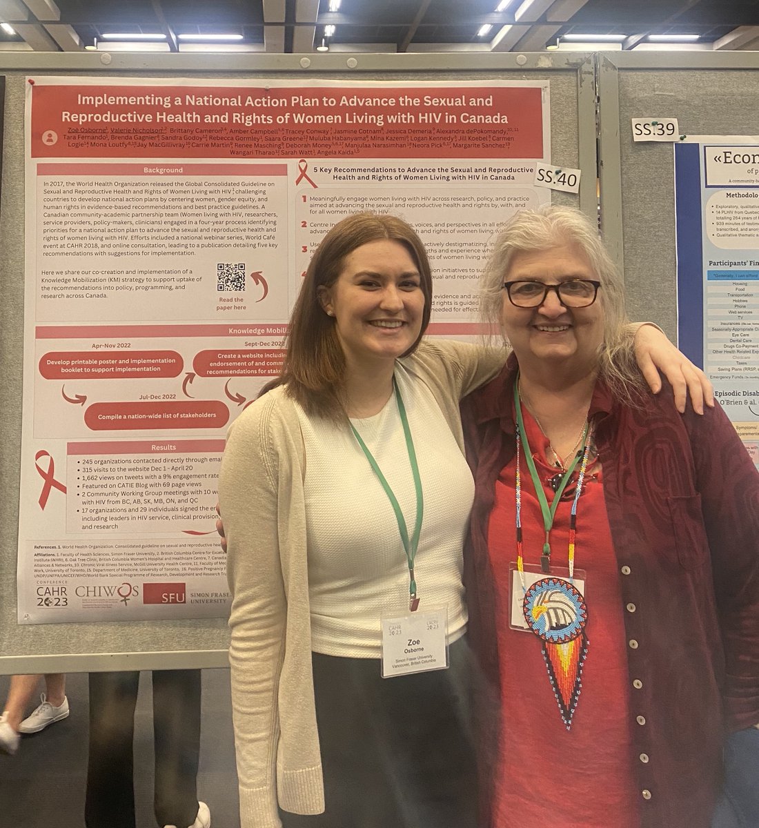 ZoeLOsborne's tweet photo. #CAHR2023 with my other half! 

Learn more about the work behind our poster and sign the commitment to advance the sexual &amp; reproductive health and rights of #womenlivingwithHIV: 

https://t.co/4zO5CYi1W4 https://t.co/8vR4B3vzyi