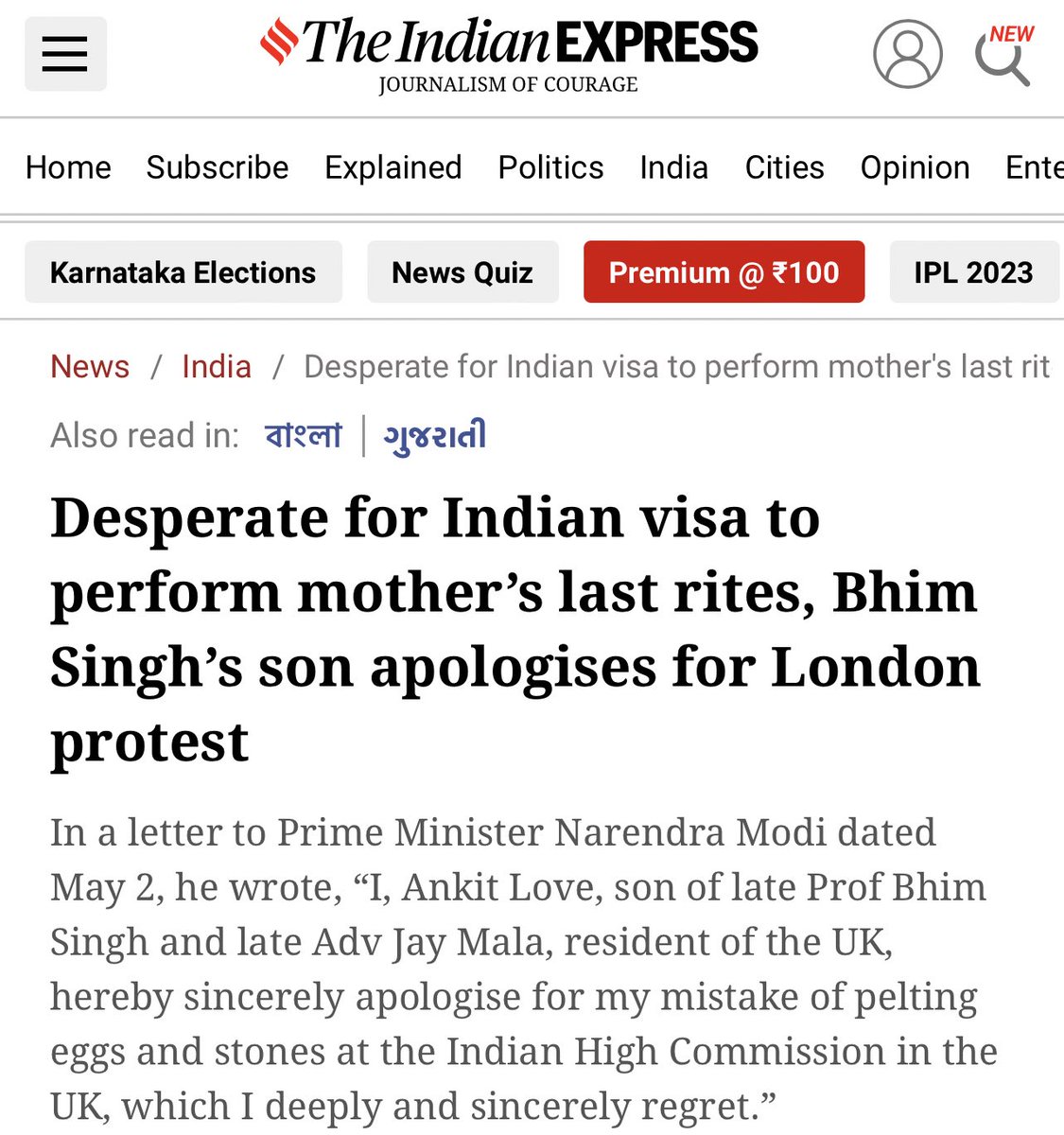 TrulyMonica's tweet photo. A man who participated in stone-pelting at Indian Embassy in London is now apologising to Indian PM as he was put on visa blacklist. 

Khalistanis world over must read this. There are consequences 🇮🇳 https://t.co/6a88CQJy05