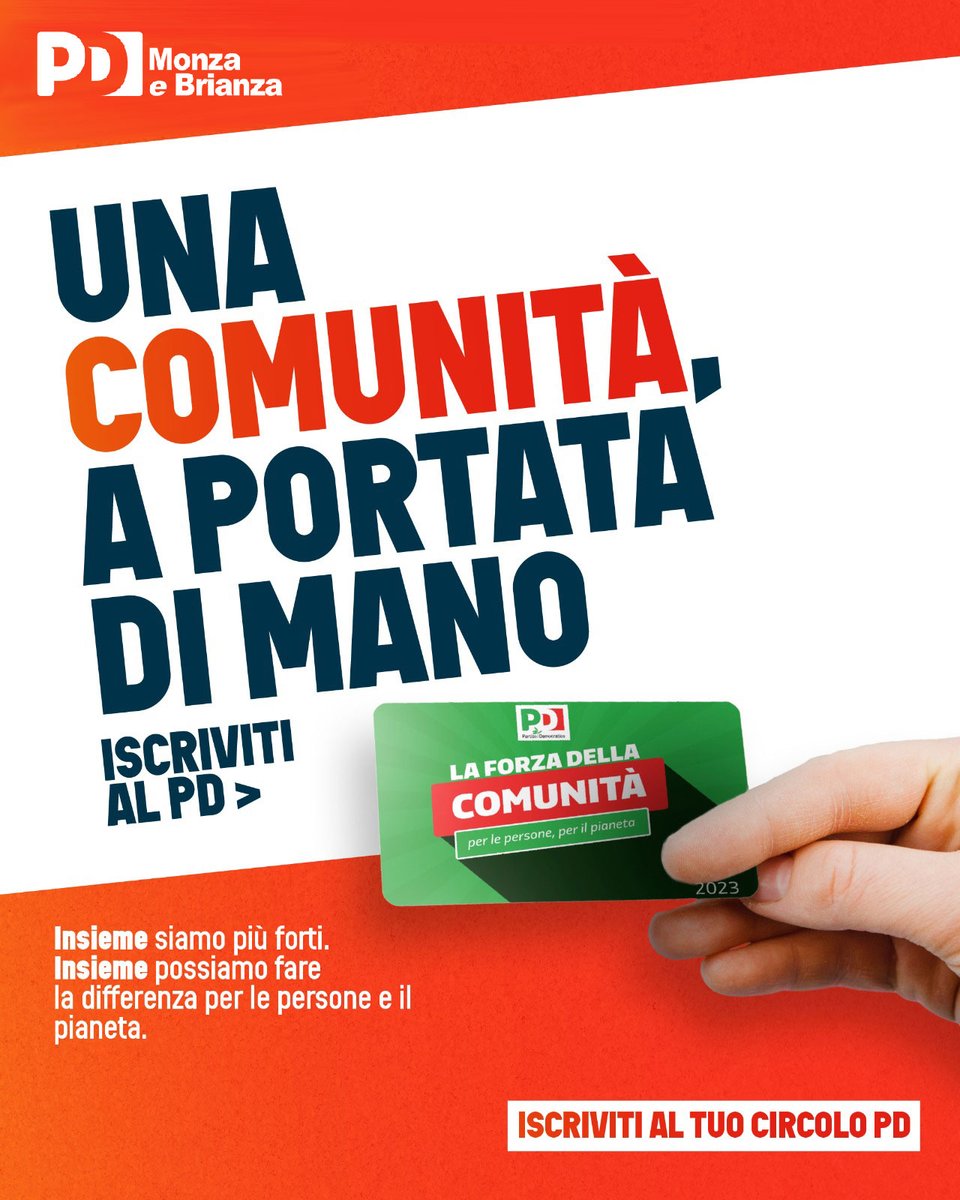 PD Monza e Brianza 🇮🇹🇪🇺 tweet media