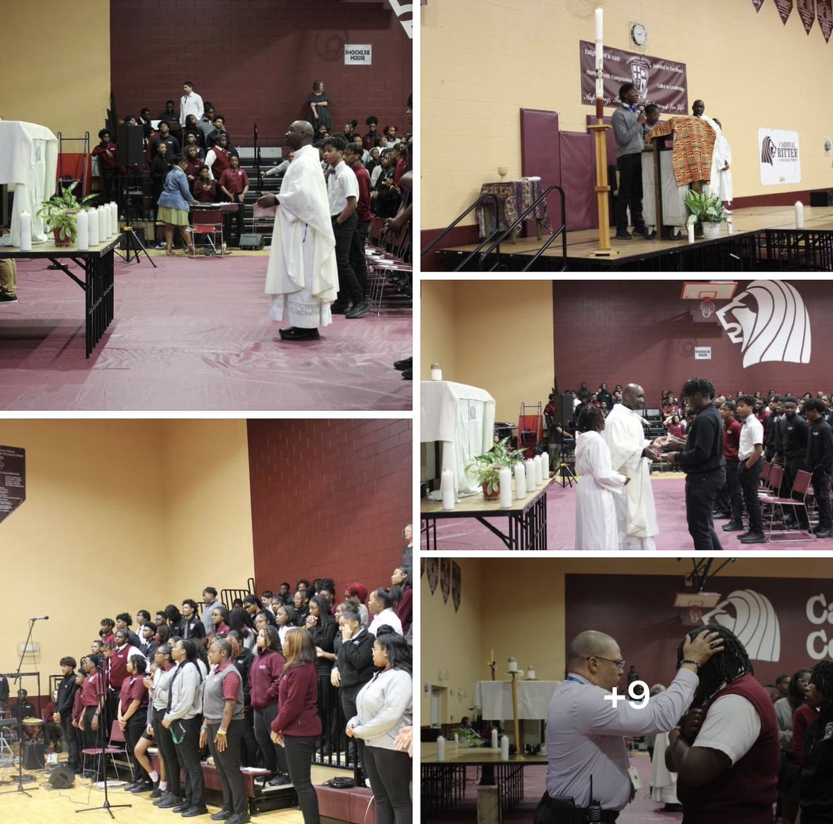RitterPrepHS's tweet photo. Fr. Thomas celebrated the final all-school Mass of our academic year this morning! We took this time to celebrate our faith and our student accomplishments this year as a whole Ritter community. We are so blessed!
#FaithDevelopment #CRCP #CatholicSTL #LionPride https://t.co/bn2btHN497