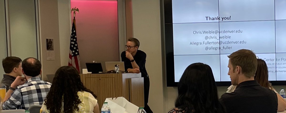 OUIPPRA's tweet image. Co-director of @PolicyDemocracy @chris_weible visited IPPRA this week presenting his work on examining emotional-belief expressions in #advocacy coalitions in AR gender identity politics and meeting with IPPRA fac/staff &amp;amp; students.
An engaging visit and collaborative opportunity!