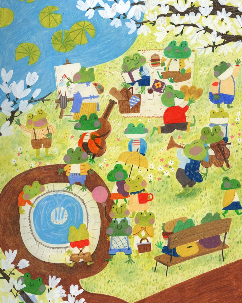 kimheegyum's tweet photo. Hi #KidLitArtPostcard day! My name is Heegyum Kim, an illustrator based in New York. Represented by @jenrofe @AndreaBrownLit https://t.co/eS8lZzsRhB
