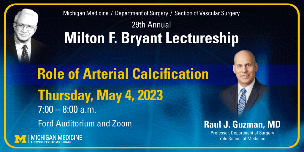 We were honored to welcome Dr. Raul J. Guzman as our guest speaker for the 29th Annual Milton F. Bryant Lectureship today! He delivered a phenomenal talk on the 'Role of Arterial Calcification.'