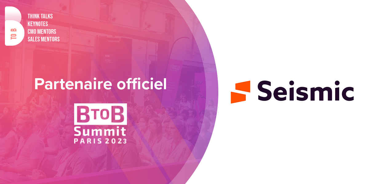 📣 <a href="/SeismicSoftware/">Seismic</a>  est partenaire du #BtobSummit2023 ! Venez découvrir leurs solutions innovantes et de bénéficiez de leur expertise en matière de vente et de marketing.
Rejoignez-nous pour une journée exceptionnelle au Parc des Princes le 22 Juin.
btob-summit.btob-leaders.com/fr/registratio…